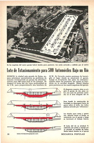Lote de Estacionamiento para 500 Automóviles Bajo un Río - Junio 1958