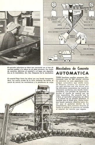 Mezcladora de Concreto Automática - Octubre 1950