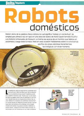 Robots domésticos - Noviembre 2003