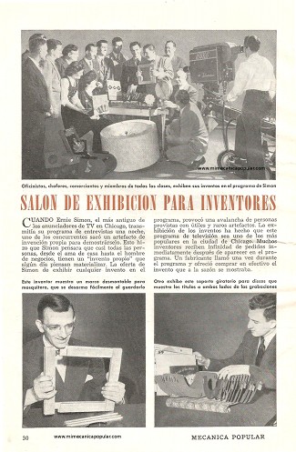 Salón de Exhibición para Inventores - Octubre 1950