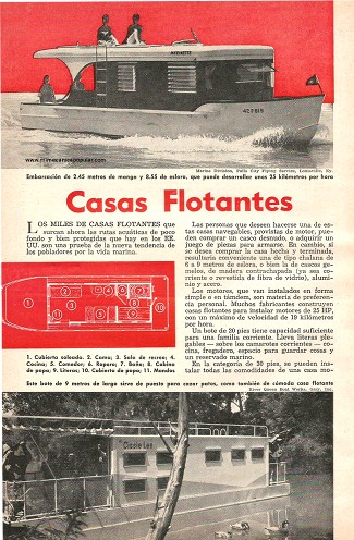 Casas Flotantes - Noviembre 1957