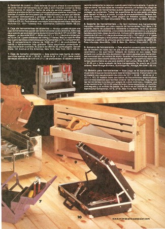 Cómo llevar sus herramientas - Marzo 1986
