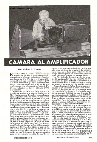 De la cámara al amplificador - Diciembre 1949