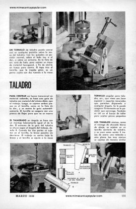 Diversos Usos del Tornillo del Taladro - Marzo 1958