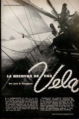 La Hechura de Una Vela -Incluye un par de videos - Abril 1953