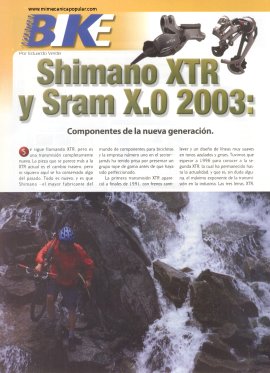 Mountain Bike - Shimano XTR y Sram X.0 2003 - Enero 2003