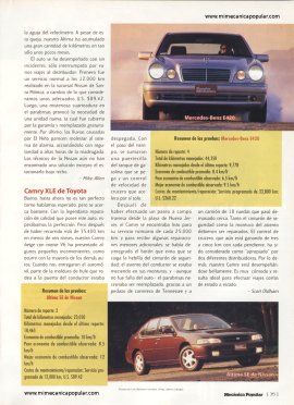 Autos probados a largo plazo - Mayo 1998