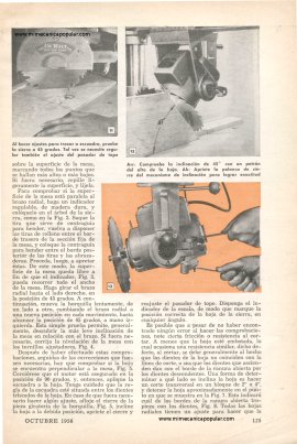 Compruebe la Precisión de su Sierra Radial - Octubre 1958