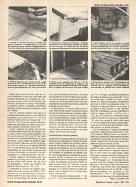 Construya un librero con puertas - Abril 1987