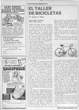 El Taller de Bicicletas -Marzo 1976