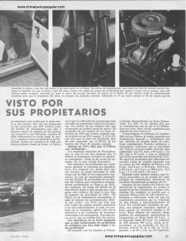 EL FALCON visto por sus propietarios -Julio 1965