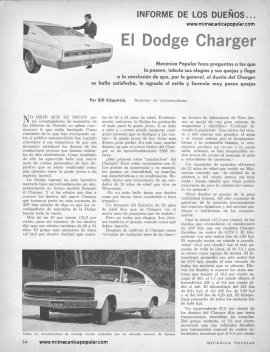 INFORME DE LOS DUEÑOS . . . El Dodge Charger -Mayo 1967