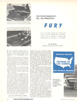 Informe de los dueños: El Plymouth FURY -Noviembre 1965 -Incluye un video