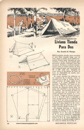 Liviana Tienda de Acampar Para Dos - Octubre 1957