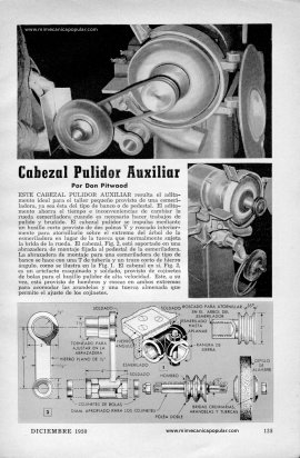 Cabezal Pulidor Auxiliar - Diciembre 1950