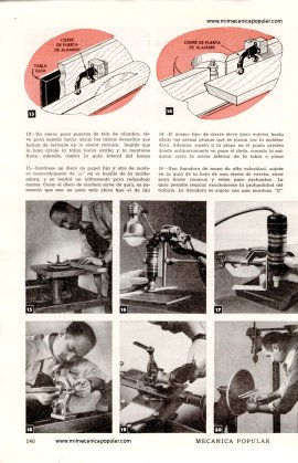 Carpintería Mecánica -Útiles consejos - Diciembre 1947