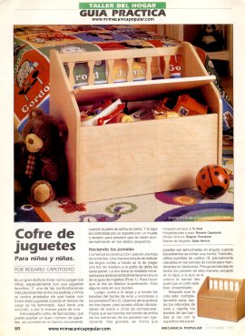 Cofre de juguetes -para niños y niñas - Septiembre 1995