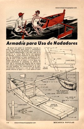 Armadía para Uso de Nadadores - Octubre 1955