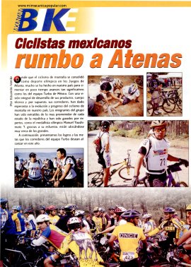 Mountain Bike - Ciclistas mexicanos rumbo a Atenas - Junio 2002