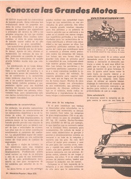 Conozca las Grandes Motos - Mayo 1976
