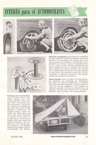 Accesorios de Interés para el Automovilista - Julio 1948