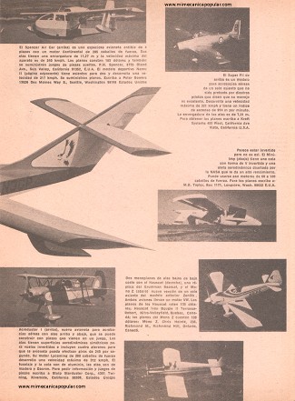 10 aviones para construir - Mayo 1976