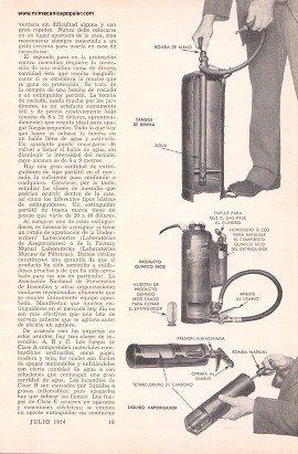 Cómo Proteger su Casa Contra el Fuego - Julio 1954