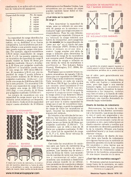 Guía para comprar neumáticos - Marzo 1978