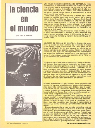 La ciencia en el mundo - Abril 1977