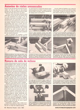 10 maneras de fijar patas a los muebles - Junio 1985