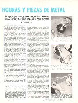 Moldeo de Figuras y Piezas de Metal - Noviembre 1967