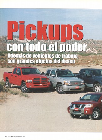 Pickups con todo el poder - Marzo 2004