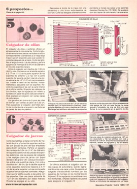 6 proyectos para la cocina - Junio 1985