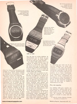 Relojes electrónicos a su alcance - Septiembre 1977