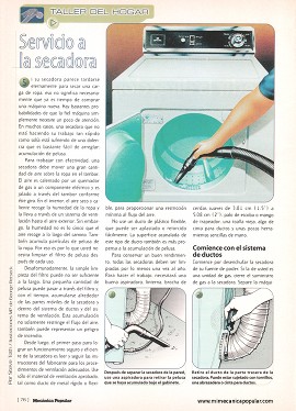 Servicio a la secadora de ropa - Febrero 1997