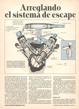 Arreglando el sistema de escape - Septiembre 1980
