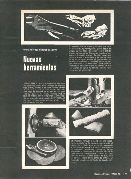 Conozca sus Herramientas - Marzo 1971