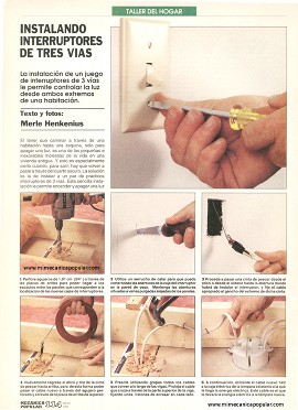 Instalando Interruptores de Tres Vías - Mayo 1992