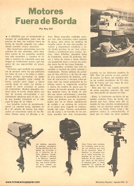 Motores Fuera de Borda - Agosto 1975