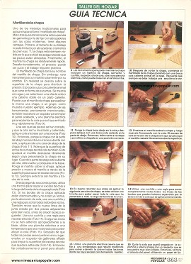 Trabajando con Chapa de Madera - Mayo 1992
