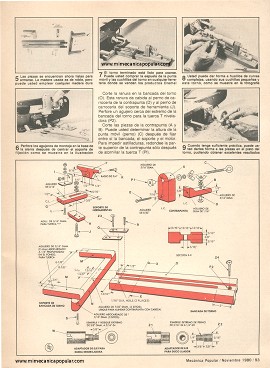 Herramientas para trabajos pequeños - Mini torno para madera - Noviembre 1980