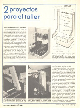 2 proyectos para el taller - Julio 1978