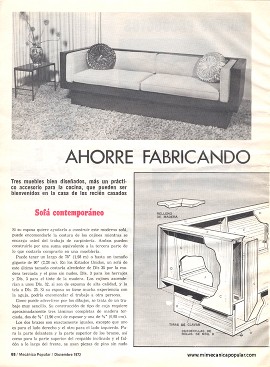 Ahorre Fabricando Estos Muebles - Diciembre 1972