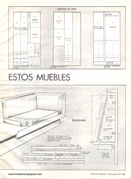 Ahorre Fabricando Estos Muebles - Diciembre 1972