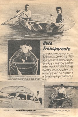 Bote Transparente - Agosto 1947