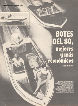 Botes del 80, mejores y más económicos - Julio 1980