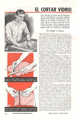 El cortar vidrio es tarea fácil - Febrero 1949