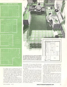 Cuartos de dormir, de estudio y de juego para escolares - Septiembre 1963