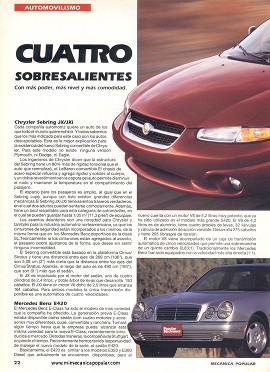 Cuatro autos sobresalientes - Mayo 1996