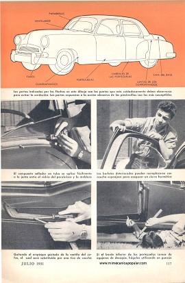 Cuide la carrocería de su automóvil - Julio 1951